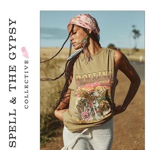 Spell & the Gypsy Rolling Valley Muscle Tank XS